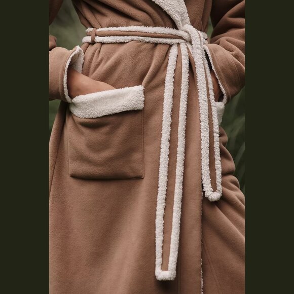 NEW UGG Sizes XS, S, M Women's Long Sleeve Classic Robe - Chestnut - Picture 2 of 4